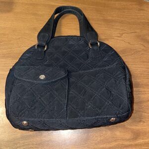 Vera Bradley Brown Quilted Purse Bag Handbag Satchel And Wallet